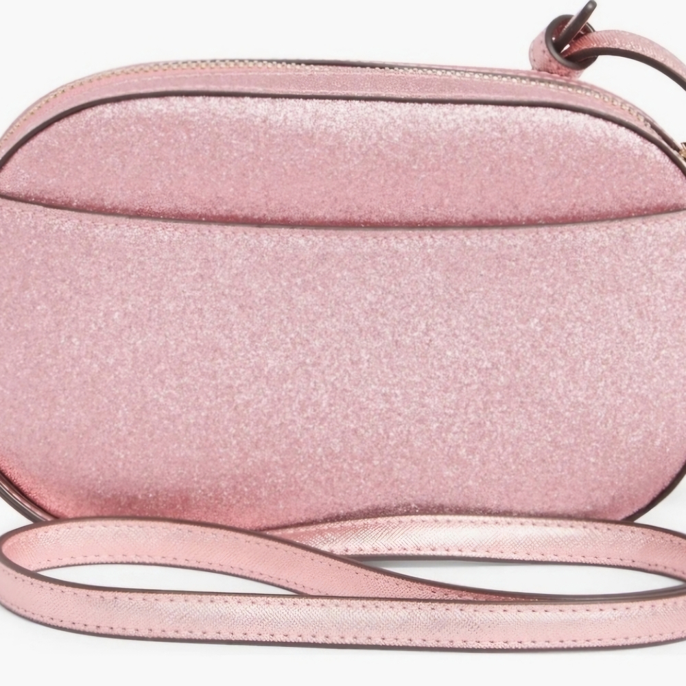 Kate Spade Glimmer Pink Mitten Oval Camera Crossbody Bag - Picture 9 of 16